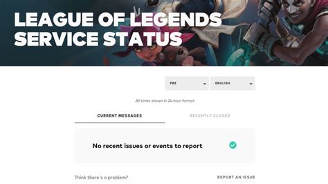 pbe server status|Riot Games Service Status